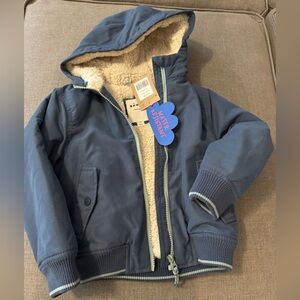 Bomber Jacket- Mini Boden/ 5-6T/ blue/ NWT